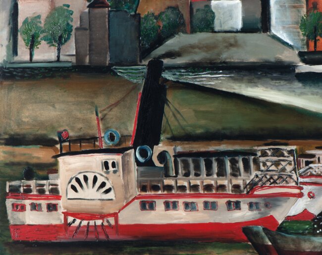 Josef Šíma – Parník na Sieně | © Moravská galerie v Brně Josef Šíma – Parník na Sieně | © Moravská galerie v Brně