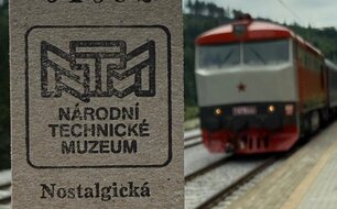 Historická souprava Národního technického muzea s lokomotivou Bardotka T 478.1010